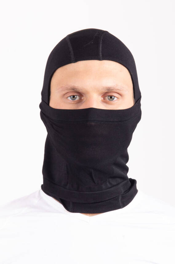 Termal Seamless Kar Maskesi PRO - Siyah - 2