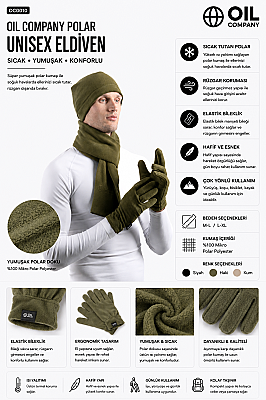 Polar Unisex Eldiven Trend - Haki