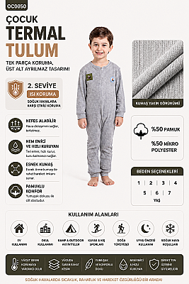 Termal İçlik Soft Tulum Set I. Seviye - Antrasit - 4